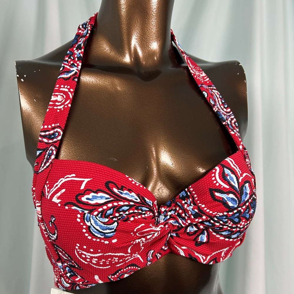 Tommy Bahama IP underwire twist front Bikini Top - Small - New